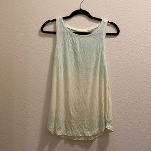 Blue/cream tie-dye tank. American Eagle small